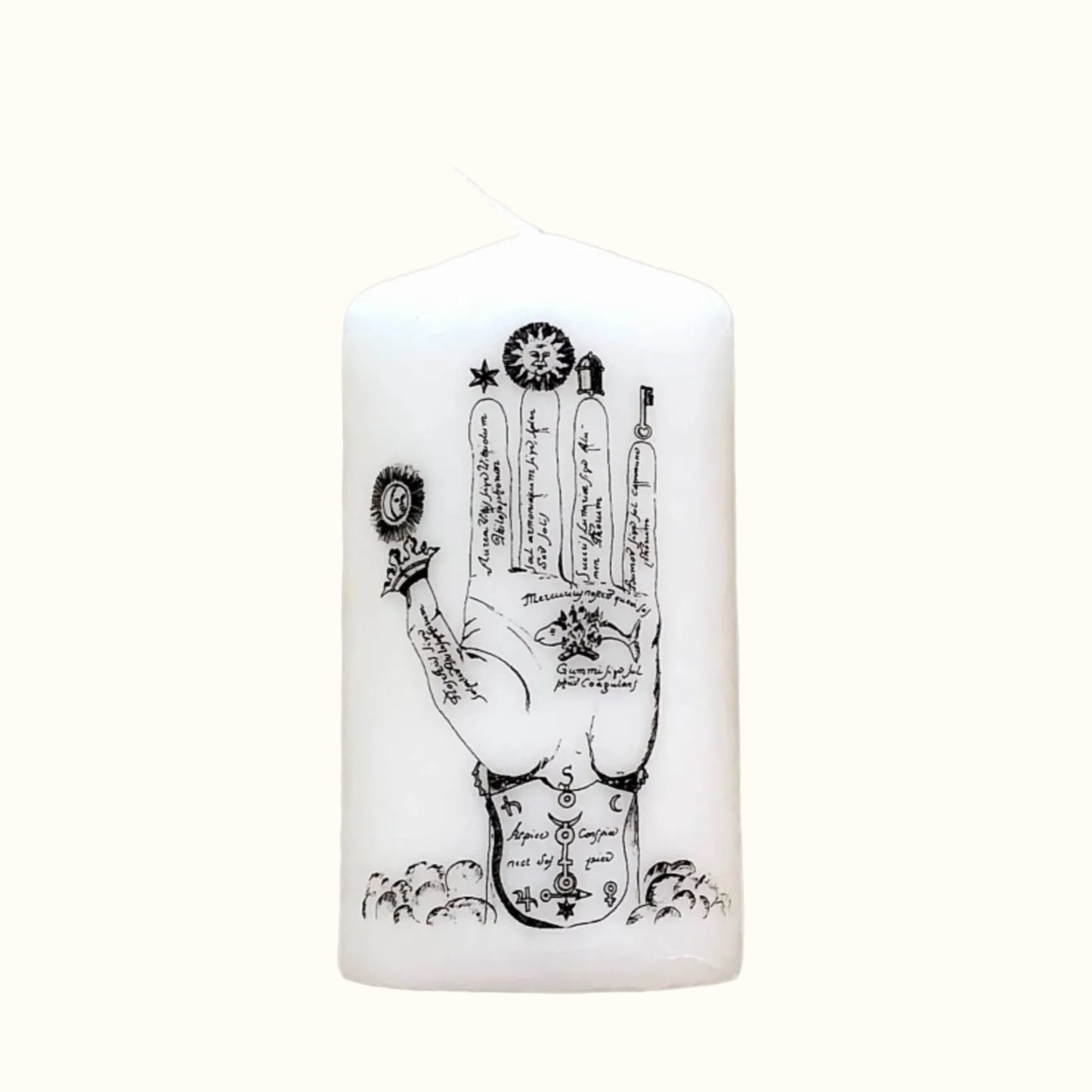 Mahala Purification Candle — unscented esoteric pillar candle, handcrafted in Italy