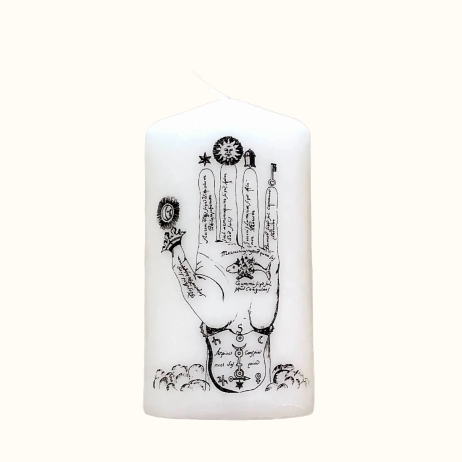 Mahala Purification Candle — unscented esoteric pillar candle, handcrafted in Italy