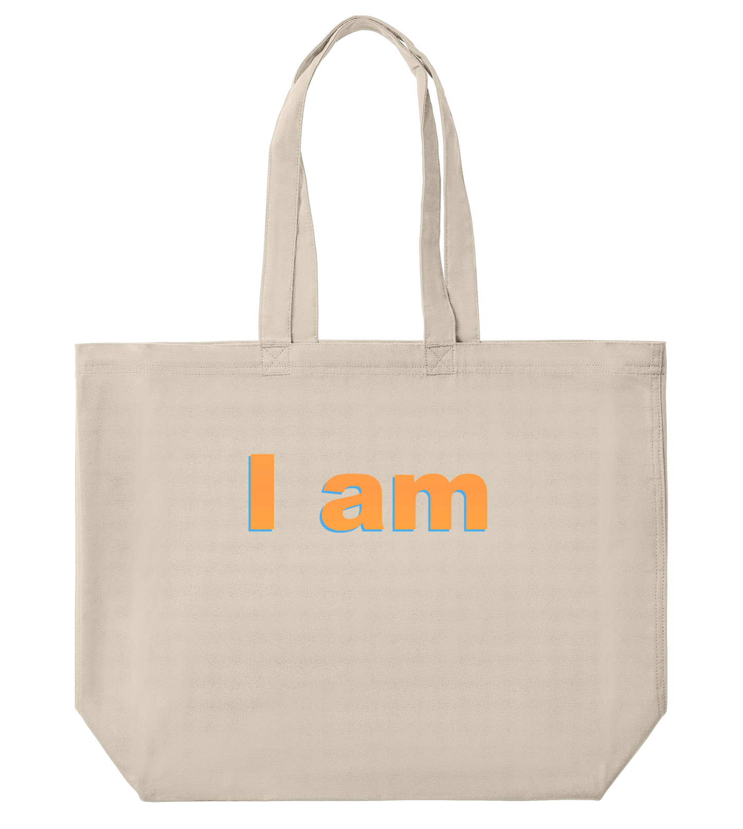 I am Canvas Large Tote